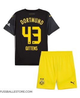 Günstige Borussia Dortmund Jamie Bynoe-Gittens #43 Auswärts Trikotsatzt Kinder 2024-25 Kurzarm (+ Kurze Hosen)